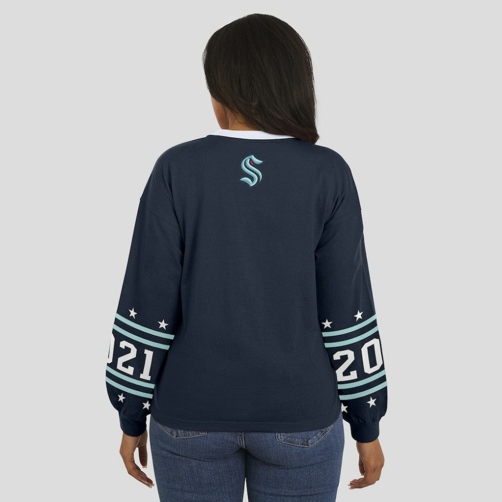 Seattle Kraken WEAR by Erin Andrews Women's Long-Sleeve Sport T-Shirt -  NHL T-shirts
