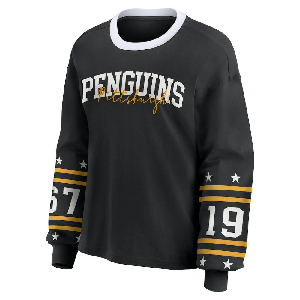 Pittsburgh Penguins WEAR by Erin Andrews Women's Long-Sleeve Sport T-Shirt -  NHL T-shirts