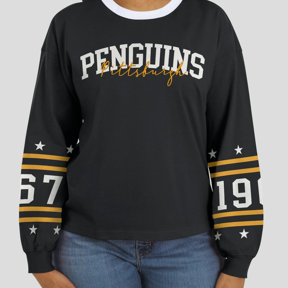 Pittsburgh Penguins WEAR by Erin Andrews Women's Long-Sleeve Sport T-Shirt -  NHL T-shirts