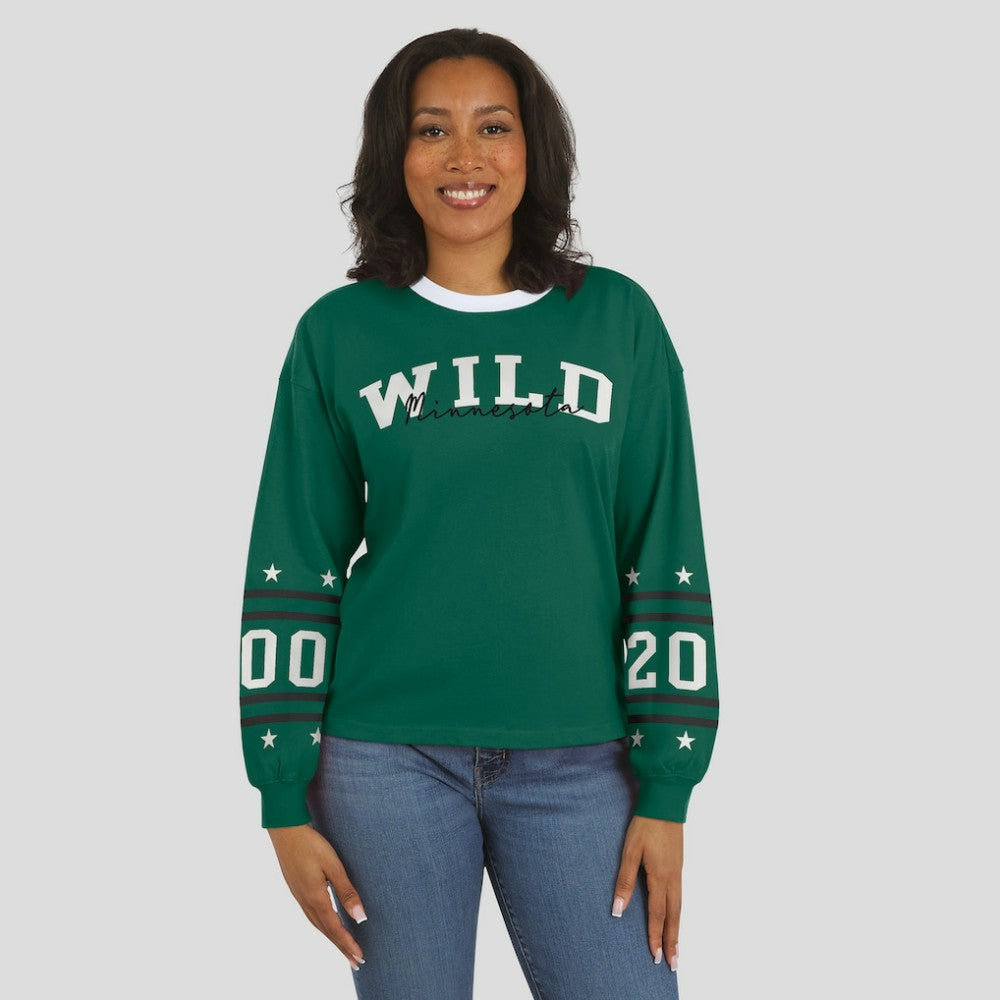 Minnesota Wild WEAR by Erin Andrews Women's Long-Sleeve Sport T-Shirt -  NHL T-shirts