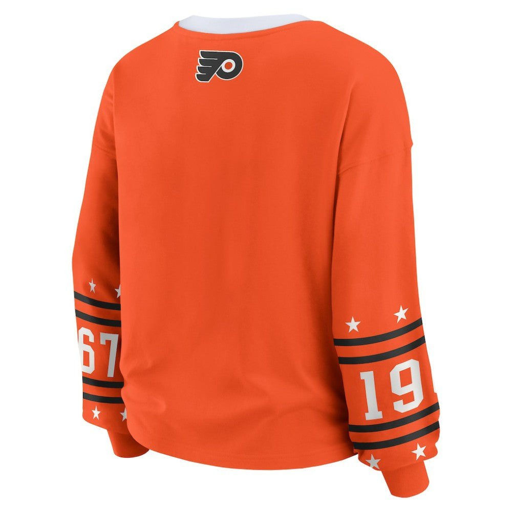 Philadelphia Flyers WEAR by Erin Andrews Women's Long-Sleeve Sport T-Shirt -  NHL T-shirts