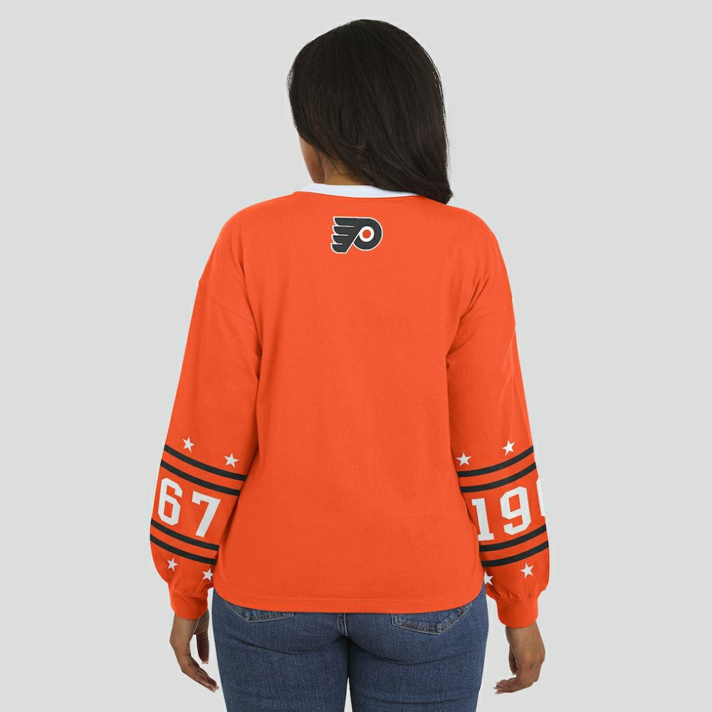 Philadelphia Flyers WEAR by Erin Andrews Women's Long-Sleeve Sport T-Shirt -  NHL T-shirts