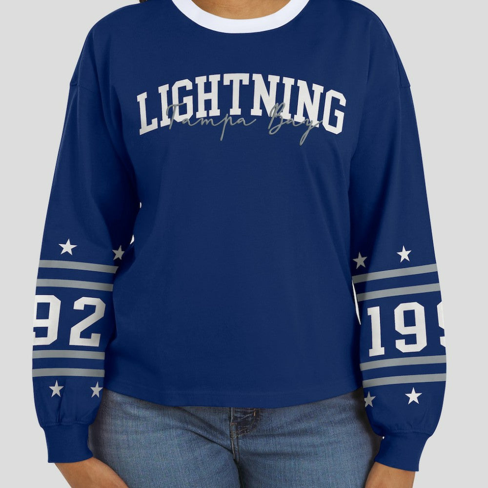 Tampa Bay Lightning WEAR by Erin Andrews Women's Long-Sleeve Sport T-Shirt -  NHL T-shirts