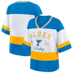 St. Louis Blues WEAR by Erin Andrews Women's Jersey Style Tee -  NHL Jerseys
