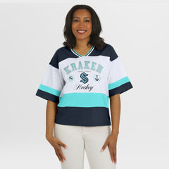 Seattle Kraken WEAR by Erin Andrews Women's Jersey Style Tee -  NHL Jerseys