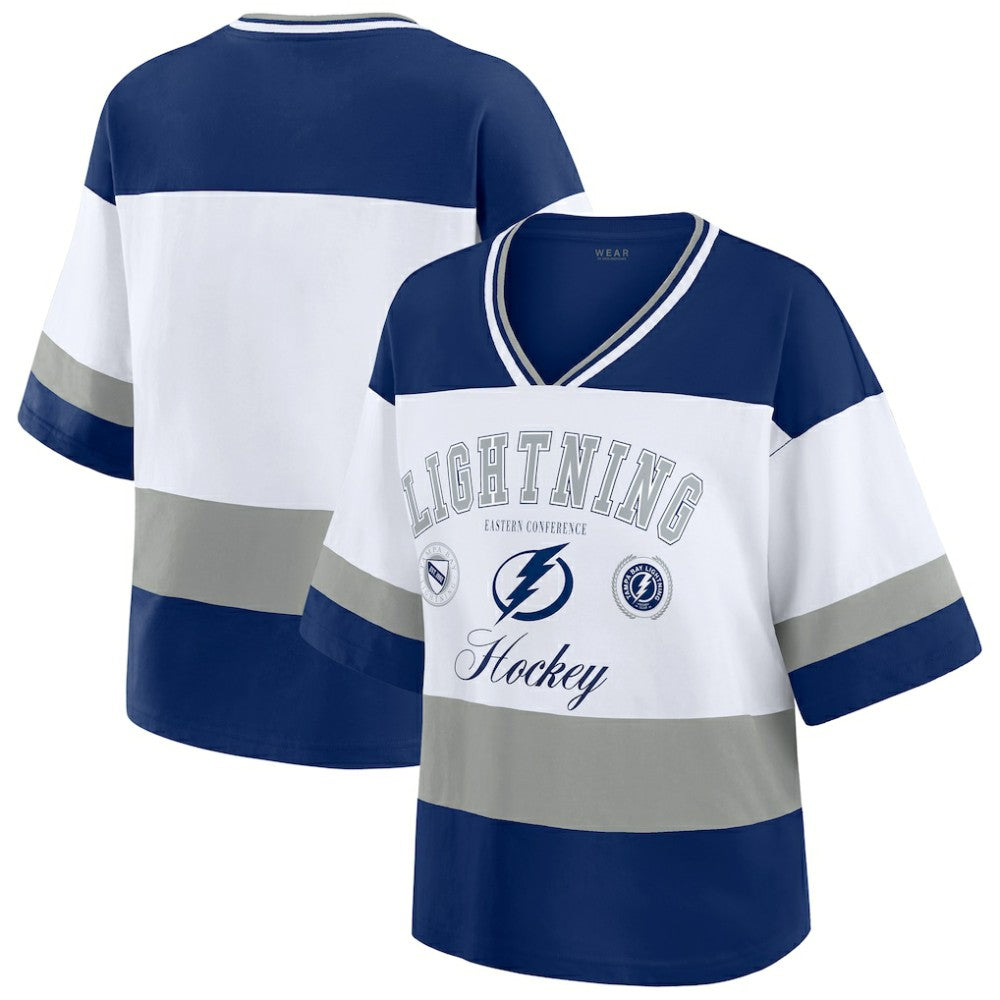Tampa Bay Lightning WEAR by Erin Andrews Women's Jersey Style Tee -  NHL Jerseys