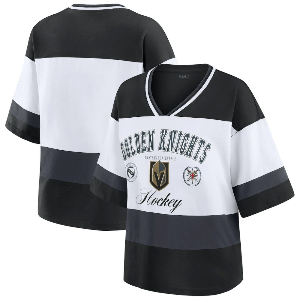 Vegas Golden Knights WEAR by Erin Andrews Women's Jersey Style Tee -  NHL Jerseys