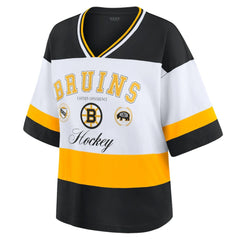 Boston Bruins WEAR by Erin Andrews Women's Jersey Style Tee -  NHL Jerseys