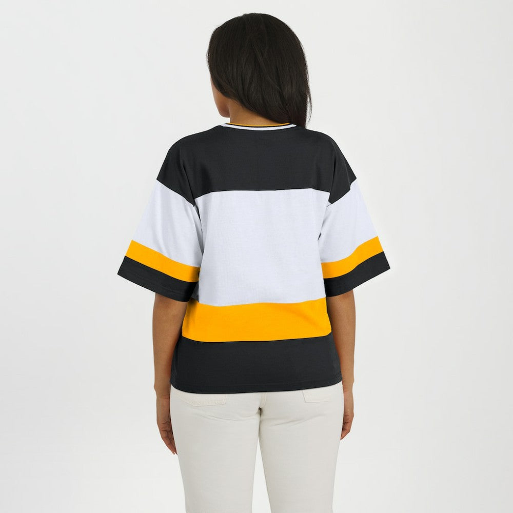 Boston Bruins WEAR by Erin Andrews Women's Jersey Style Tee -  NHL Jerseys
