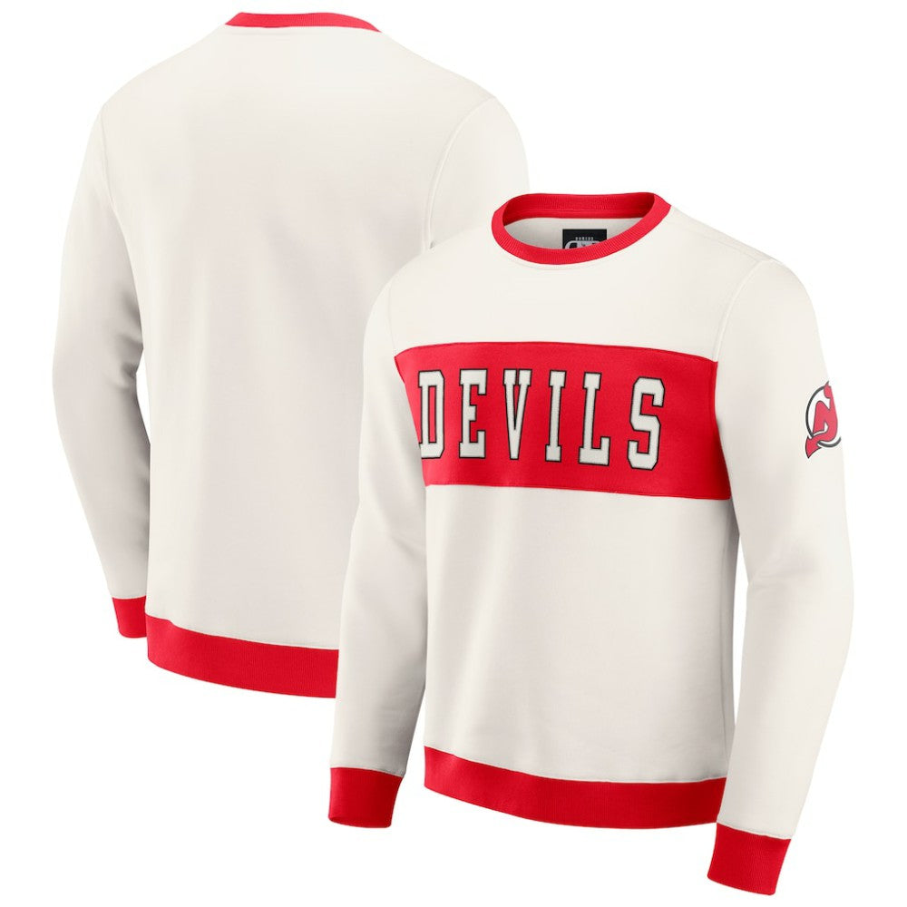 New Jersey Devils Darius Rucker Collection by Fanatics Colorblock Pullover Sweatshirt -  NHL Sweatshirts