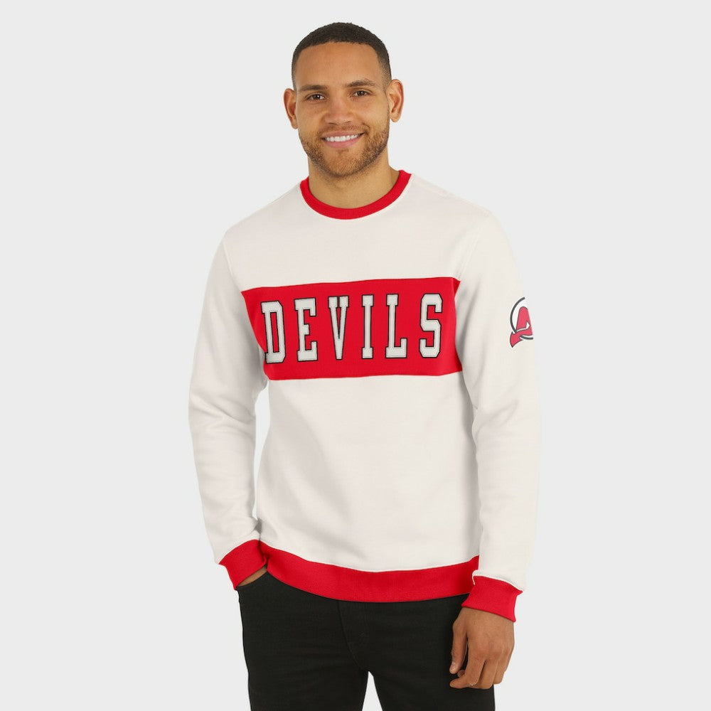 New Jersey Devils Darius Rucker Collection by Fanatics Colorblock Pullover Sweatshirt -  NHL Sweatshirts