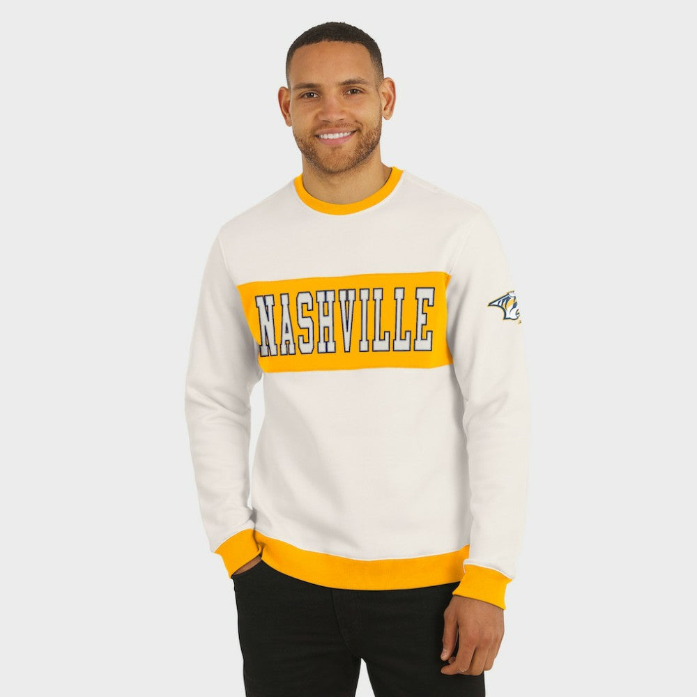 Nashville Predators Darius Rucker Collection by Fanatics Colorblock Pullover Sweatshirt -  NHL Sweatshirts