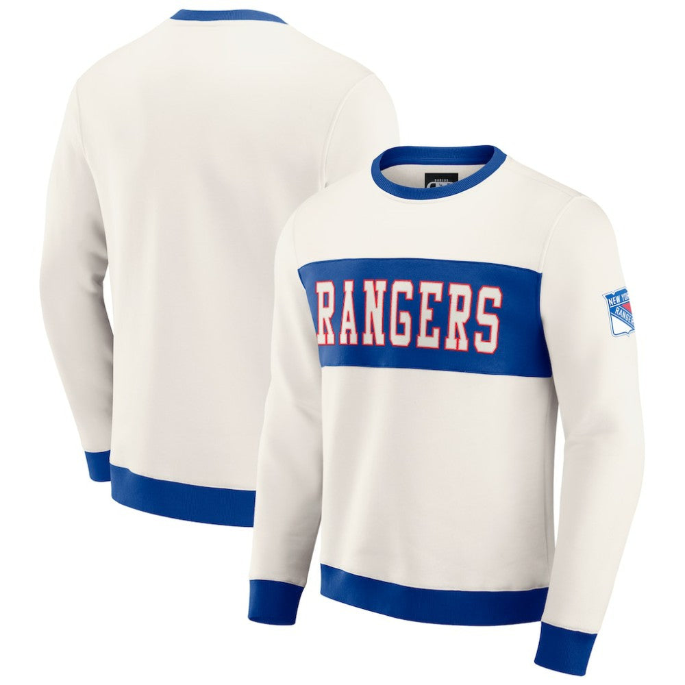 New York Rangers Darius Rucker Collection by Fanatics Colorblock Pullover Sweatshirt -  NHL Sweatshirts