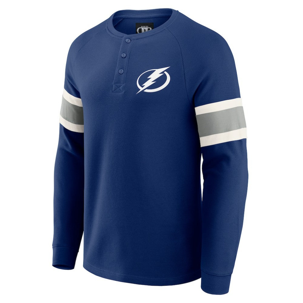 Tampa Bay Lightning Darius Rucker Collection by Fanatics Waffle-Knit Raglan Long Sleeve Henley T-Shirt -  NHL T-shirts