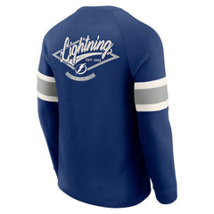 Tampa Bay Lightning Darius Rucker Collection by Fanatics Waffle-Knit Raglan Long Sleeve Henley T-Shirt -  NHL T-shirts
