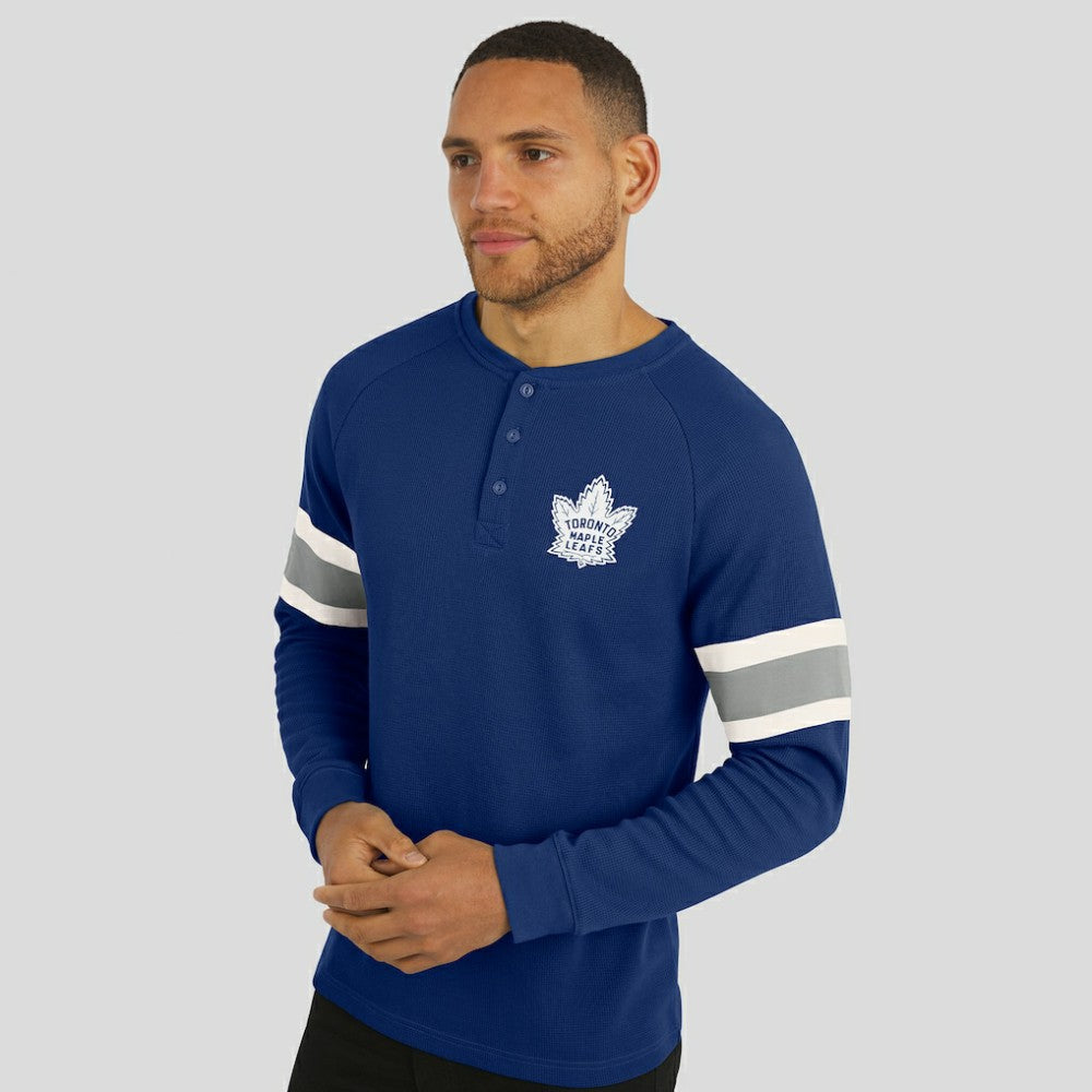 Toronto Maple Leafs Darius Rucker Collection by Fanatics Waffle-Knit Raglan Long Sleeve Henley T-Shirt -  NHL T-shirts