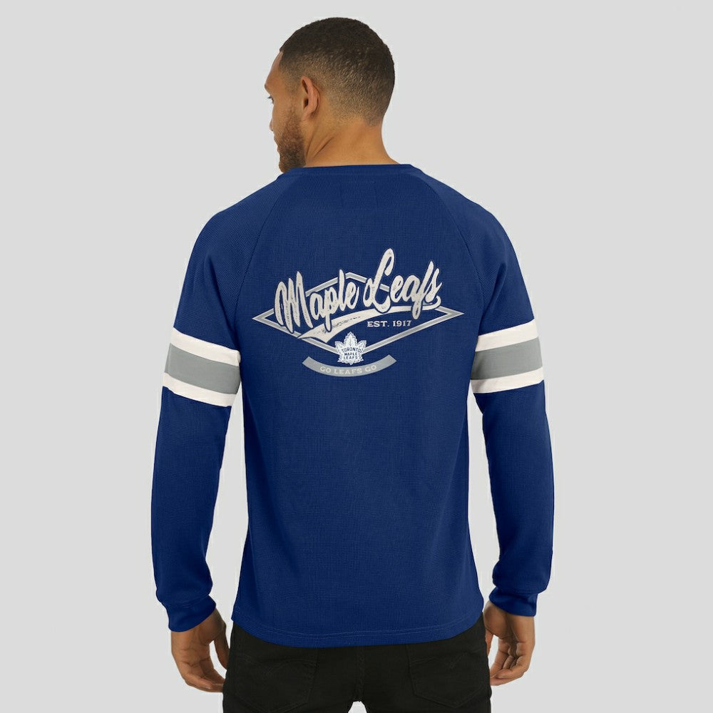 Toronto Maple Leafs Darius Rucker Collection by Fanatics Waffle-Knit Raglan Long Sleeve Henley T-Shirt -  NHL T-shirts