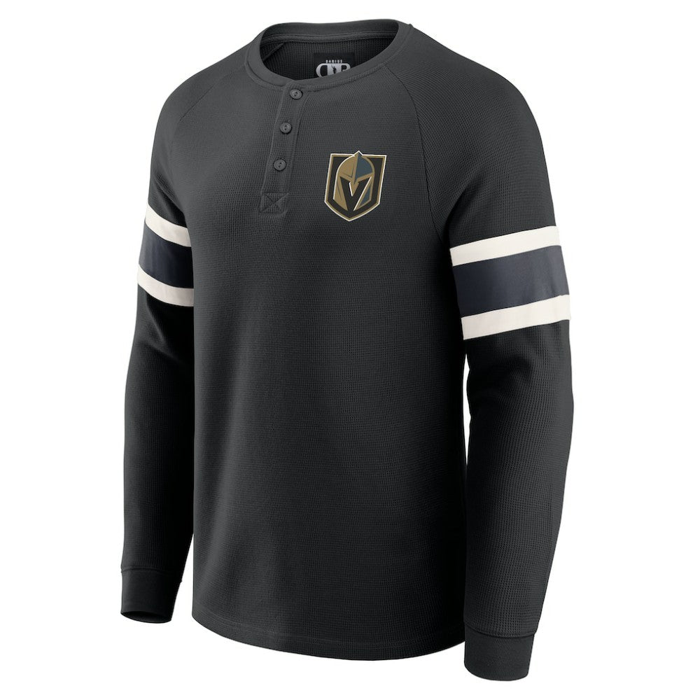Vegas Golden Knights Darius Rucker Collection by Fanatics Waffle-Knit Raglan Long Sleeve Henley T-Shirt -  NHL T-shirts