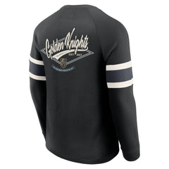 Vegas Golden Knights Darius Rucker Collection by Fanatics Waffle-Knit Raglan Long Sleeve Henley T-Shirt -  NHL T-shirts