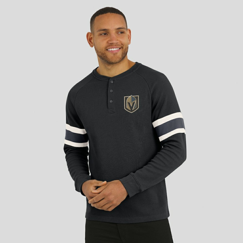 Vegas Golden Knights Darius Rucker Collection by Fanatics Waffle-Knit Raglan Long Sleeve Henley T-Shirt -  NHL T-shirts