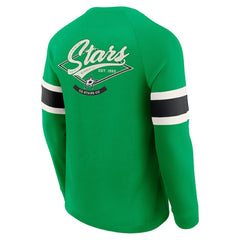 Dallas Stars Darius Rucker Collection by Fanatics Waffle-Knit Raglan Long Sleeve Henley T-Shirt -  NHL T-shirts