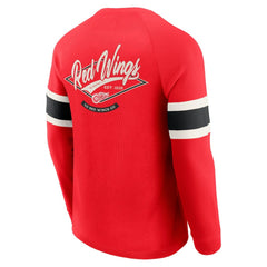 Detroit Red Wings Darius Rucker Collection by Fanatics Waffle-Knit Raglan Long Sleeve Henley T-Shirt -  NHL T-shirts
