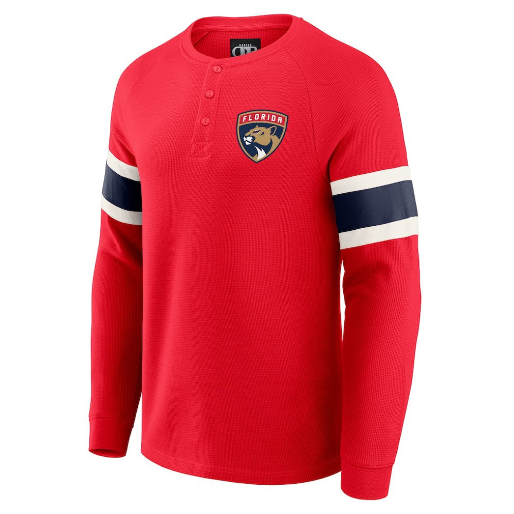 Florida Panthers Darius Rucker Collection by Fanatics Waffle-Knit Raglan Long Sleeve Henley T-Shirt -  NHL T-shirts