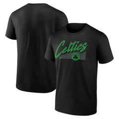 Black Boston Celtics Color Block Slant T-Shirt | NBA