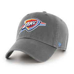 Charcoal Oklahoma City Thunder '47 Core Logo Clean Up Adjustable Hat | NBA
