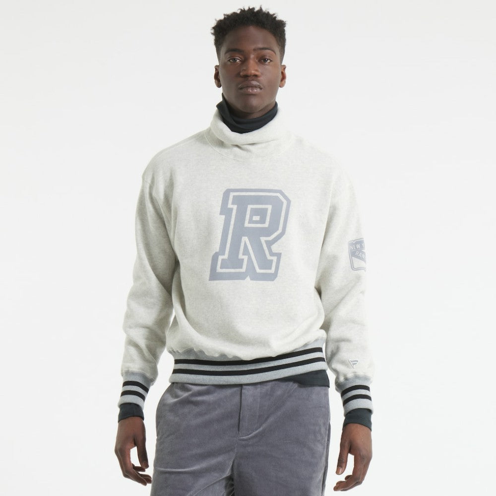 New York Rangers Todd Snyder by Fanatics Relaxed Canadian Fleece Turtleneck -  NHL