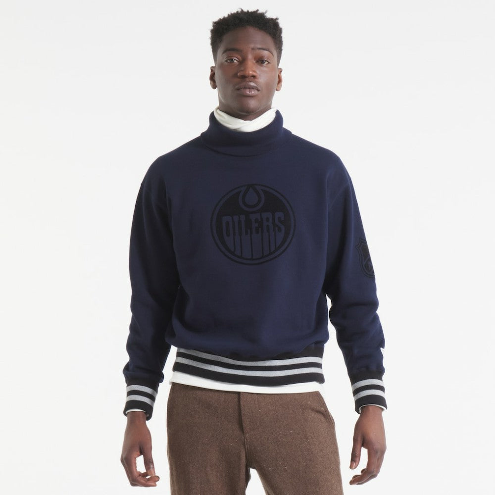 Edmonton Oilers Todd Snyder by Fanatics Relaxed Canadian Fleece Turtleneck -  NHL