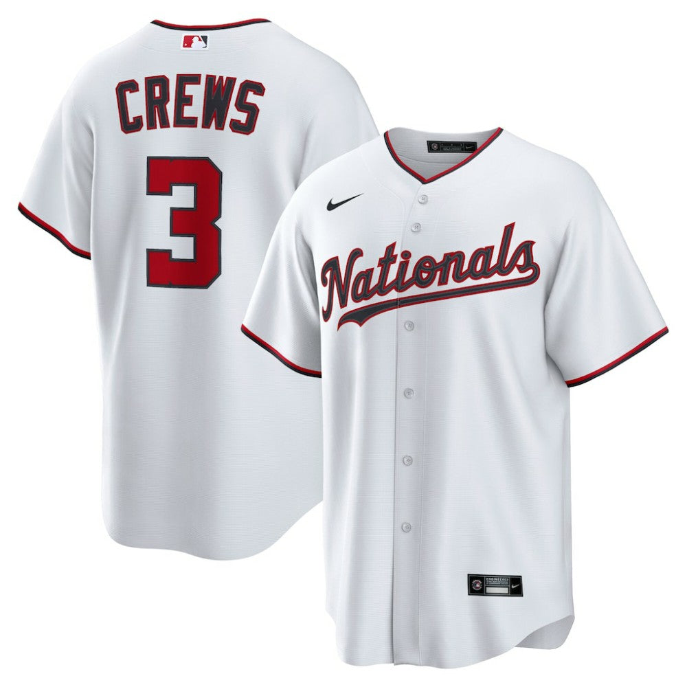 Dylan Crews Washington Nationals Nike Home Replica Jersey - MLB Jerseys