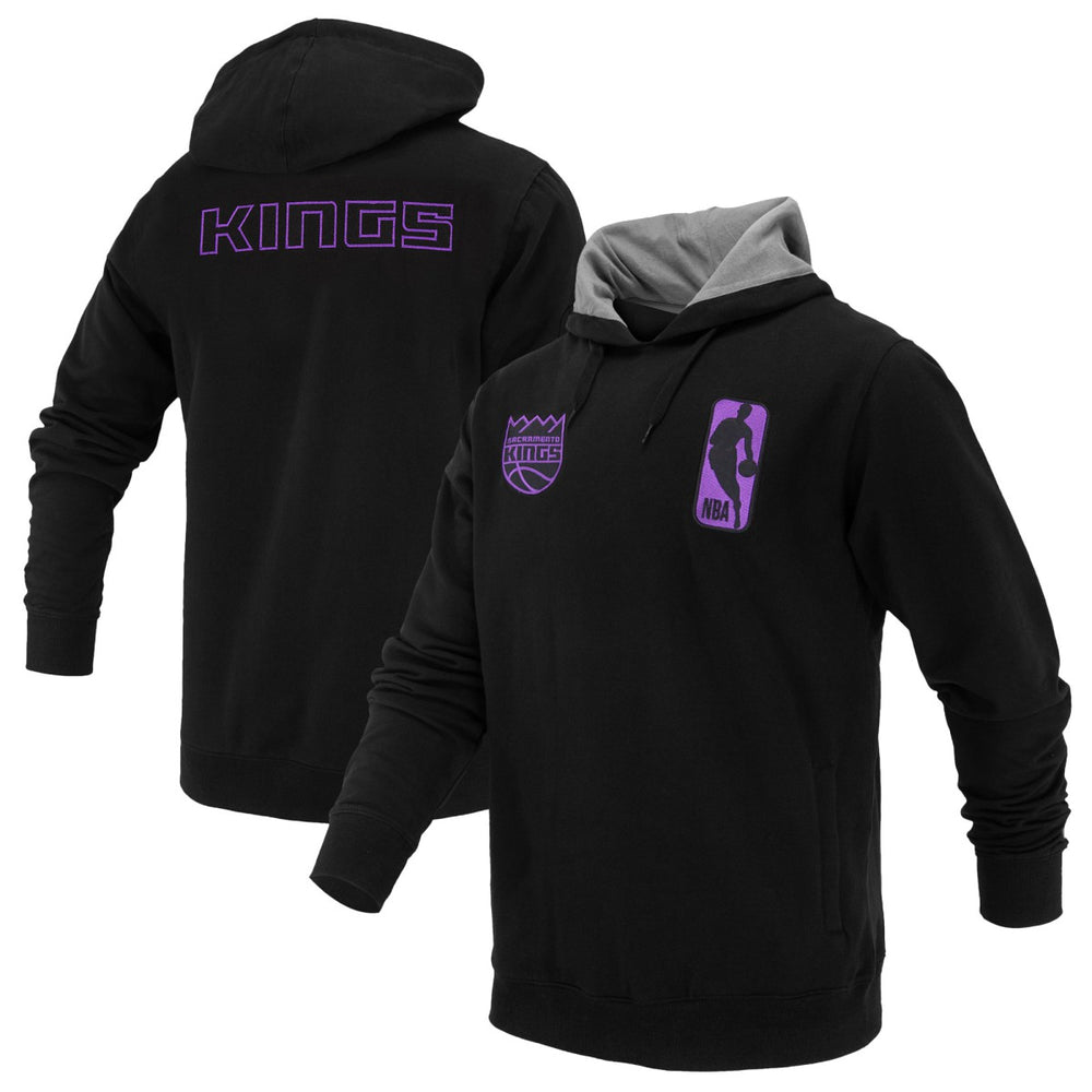 Black Sacramento Kings FISLL Unisex Logoman Shadow Collection Pullover Hoodie | NBA