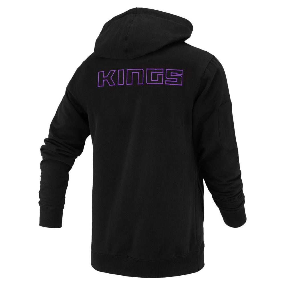 Black Sacramento Kings FISLL Unisex Logoman Shadow Collection Pullover Hoodie | NBA