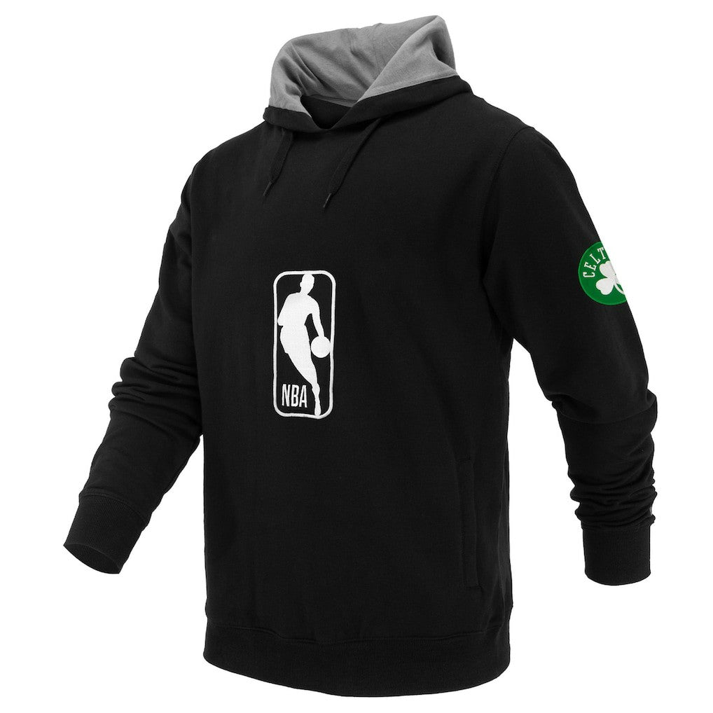 Black Boston Celtics FISLL Unisex Logoman Shadow Collection Pullover Hoodie | NBA