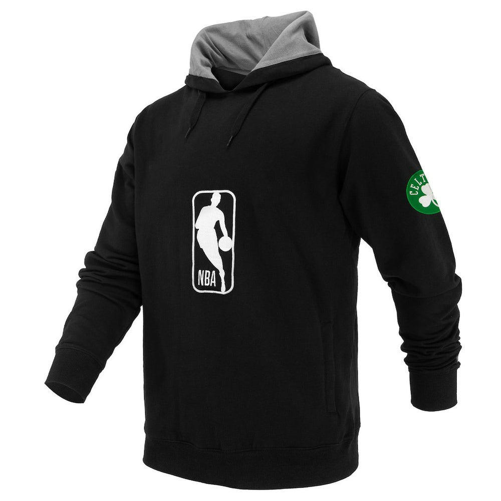Black Boston Celtics FISLL Unisex Logoman Shadow Collection Pullover Hoodie | NBA