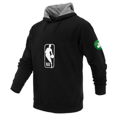 Black Boston Celtics FISLL Unisex Logoman Shadow Collection Pullover Hoodie | NBA