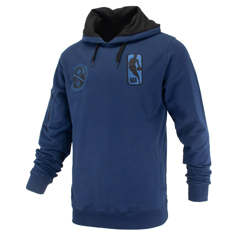 Navy Denver Nuggets FISLL Unisex Logoman Shadow Collection Pullover Hoodie sale | NBA