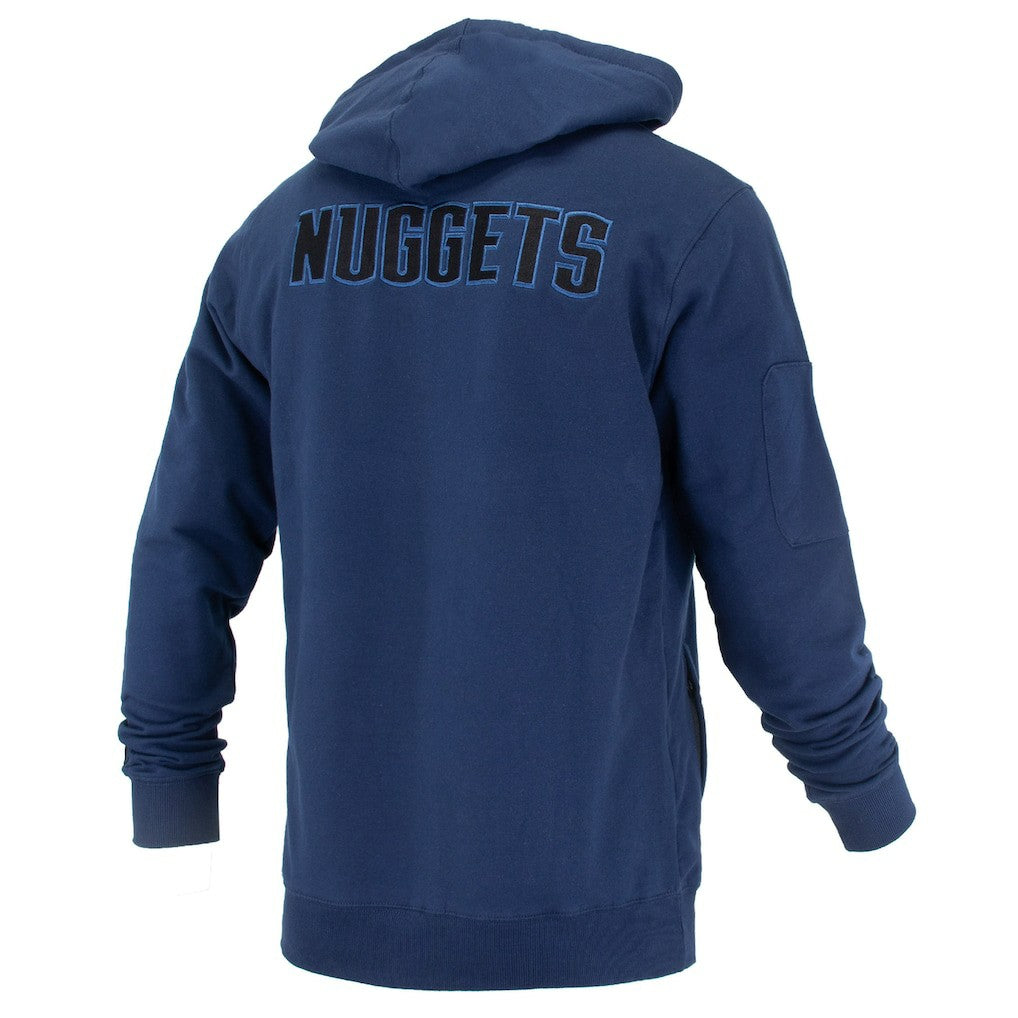 Navy Denver Nuggets FISLL Unisex Logoman Shadow Collection Pullover Hoodie sale | NBA
