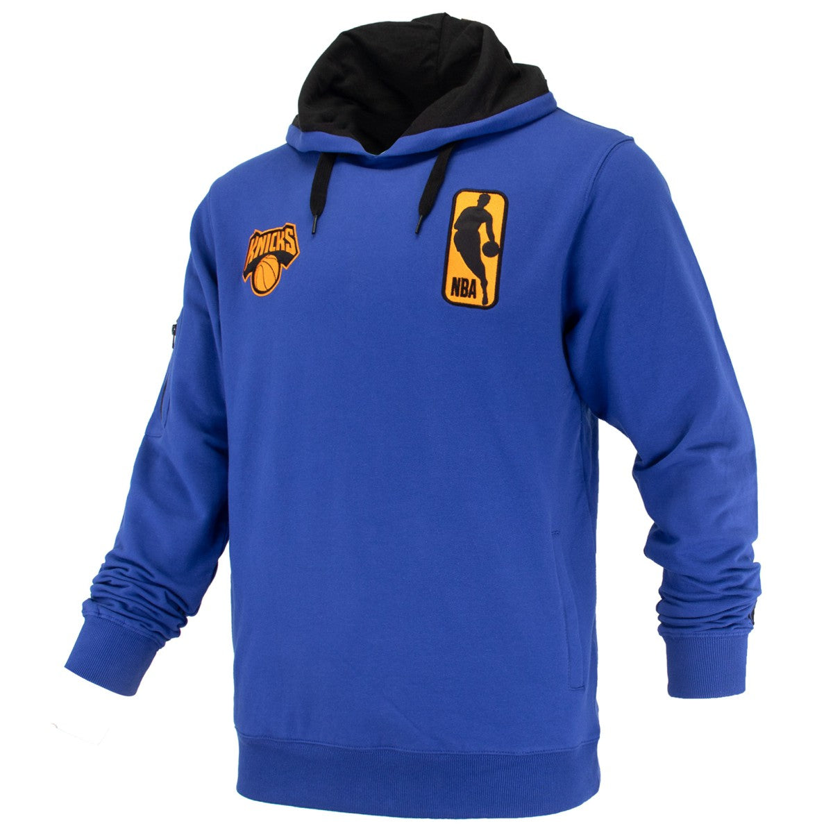 Blue New York Knicks FISLL Unisex Logoman Shadow Collection Pullover Hoodie | NBA