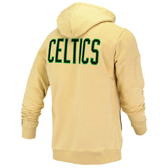 Cream Boston Celtics FISLL Unisex Logoman Shadow Collection Pullover Hoodie | NBA