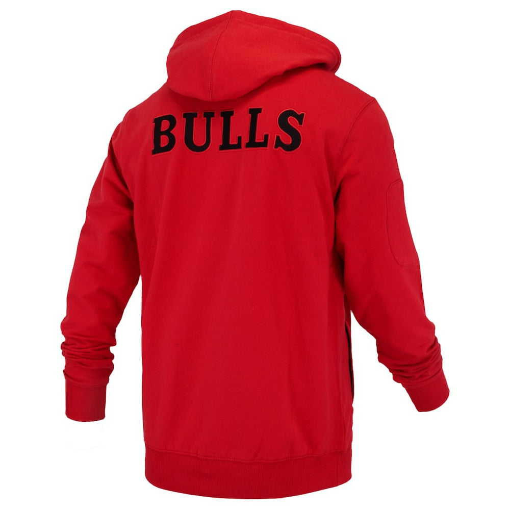 Red Chicago Bulls FISLL Unisex Logoman Shadow Collection Pullover Hoodie | NBA