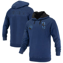 Navy Minnesota Timberwolves FISLL Unisex Logoman Shadow Collection Pullover Hoodie | NBA