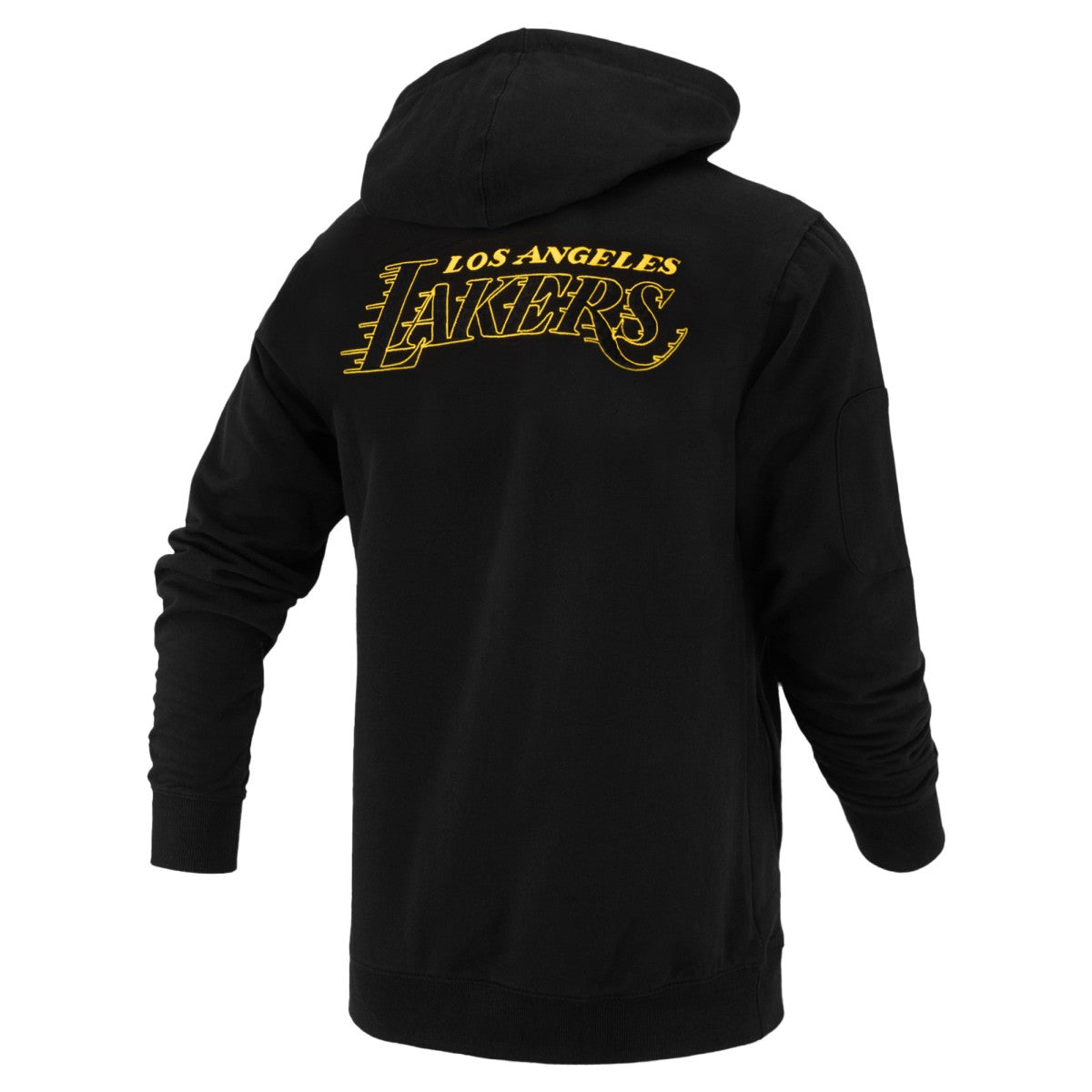Black Los Angeles Lakers FISLL Unisex Logoman Shadow Collection Pullover Hoodie | NBA