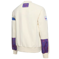 Cream Philadelphia 76ers NBA x Two Hype Culture & Hoops Collection Premium Pullover Sweatshirt - Cream cheap | NBA