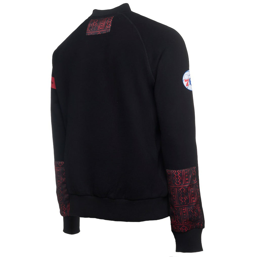 Philadelphia 76ers NBA x Two Hype Culture & Hoops Collection Premium Pullover Sweatshirt - Black discount | NBA