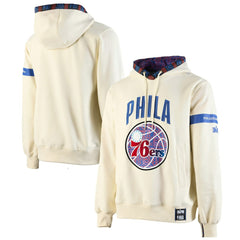 Philadelphia 76ers NBA x Two Hype Culture & Hoops Collection Premium Pullover Hoodie - Cream sale | NBA