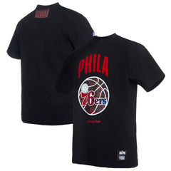 Philadelphia 76ers NBA x Two Hype Culture & Hoops Collection Premium T-Shirt - Black shop | NBA