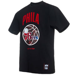 Philadelphia 76ers NBA x Two Hype Culture & Hoops Collection Premium T-Shirt - Black shop | NBA