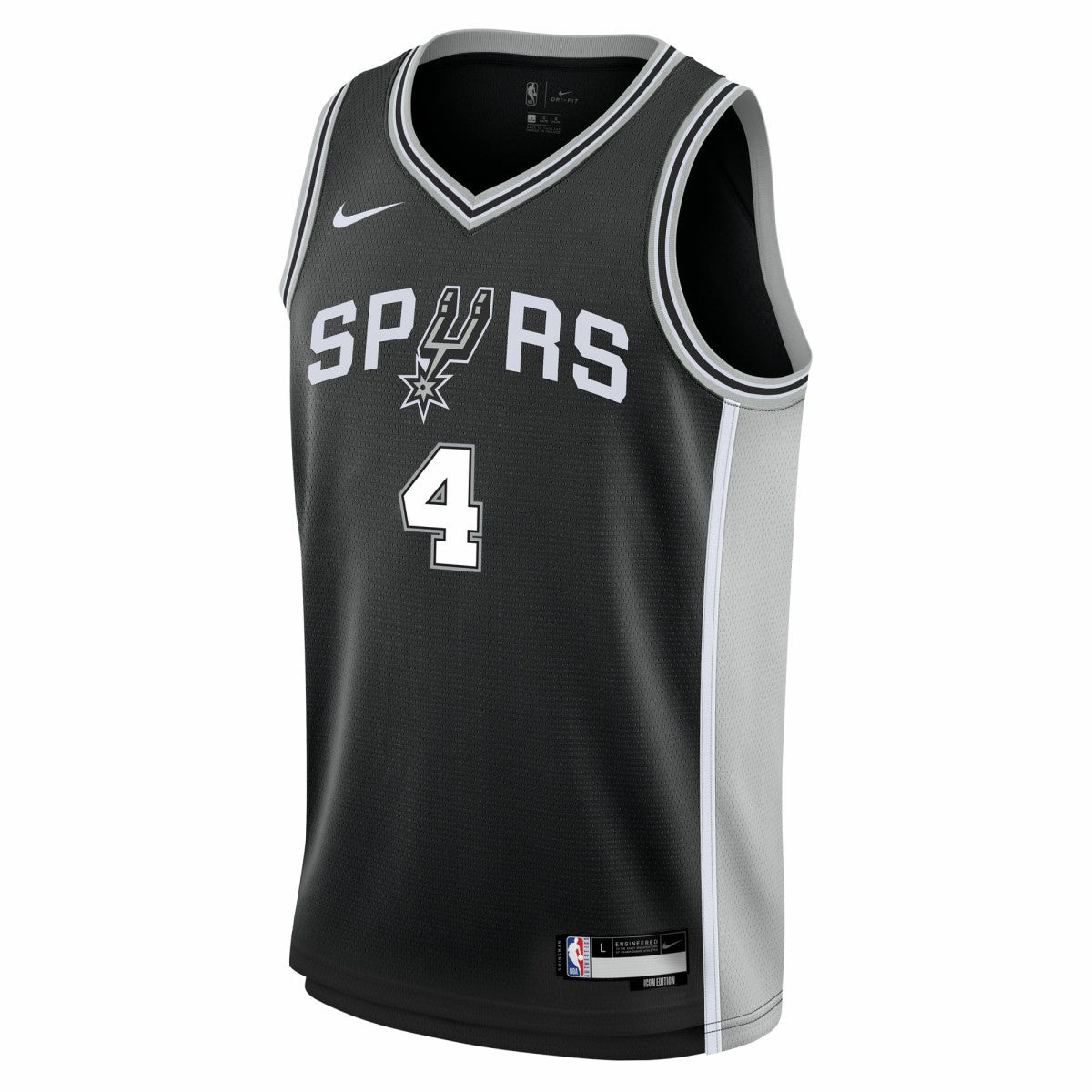Black De'Aaron Fox San Antonio Spurs Youth Swingman Jersey | NBA
